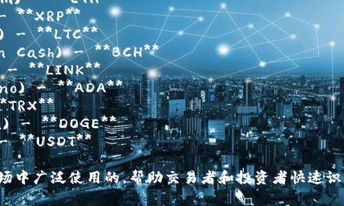 以下是一些常见的加密货币及其英文简称：

1. **比特币** (Bitcoin) - **BTC**
2. **以太坊** (Ethereum) - **ETH**
3. **瑞波币** (Ripple) - **XRP**
4. **莱特币** (Litecoin) - **LTC**
5. **比特现金** (Bitcoin Cash) - **BCH**
6. **链环** (Chainlink) - **LINK**
7. **卡尔达诺** (Cardano) - **ADA**
8. **波场** (TRON) - **TRX**
9. **狗狗币** (Dogecoin) - **DOGE**
10. **稳币** (Tether) - **USDT**

这些简称是在数字货币市场中广泛使用的，帮助交易者和投资者快速识别和交流不同的加密货币。